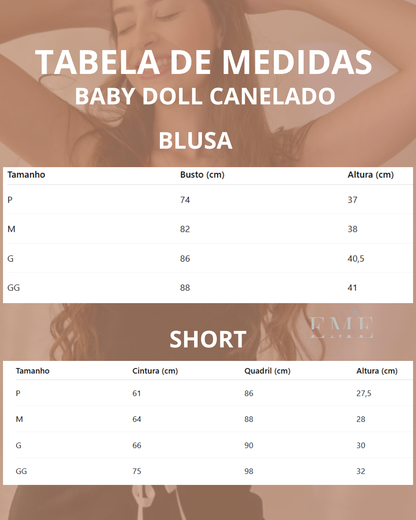 BABY DOLL ESSÊNCIA - VERMELHO PAIXÃO